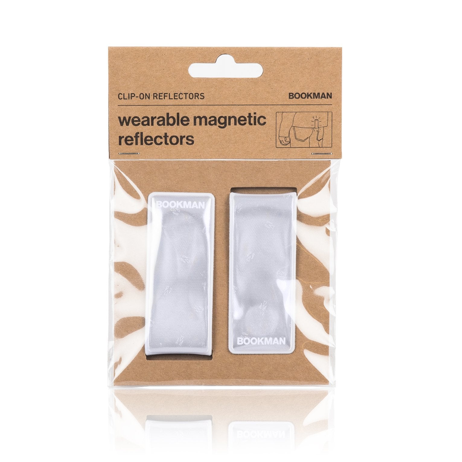 Bookman Clip-on hvid reflektor