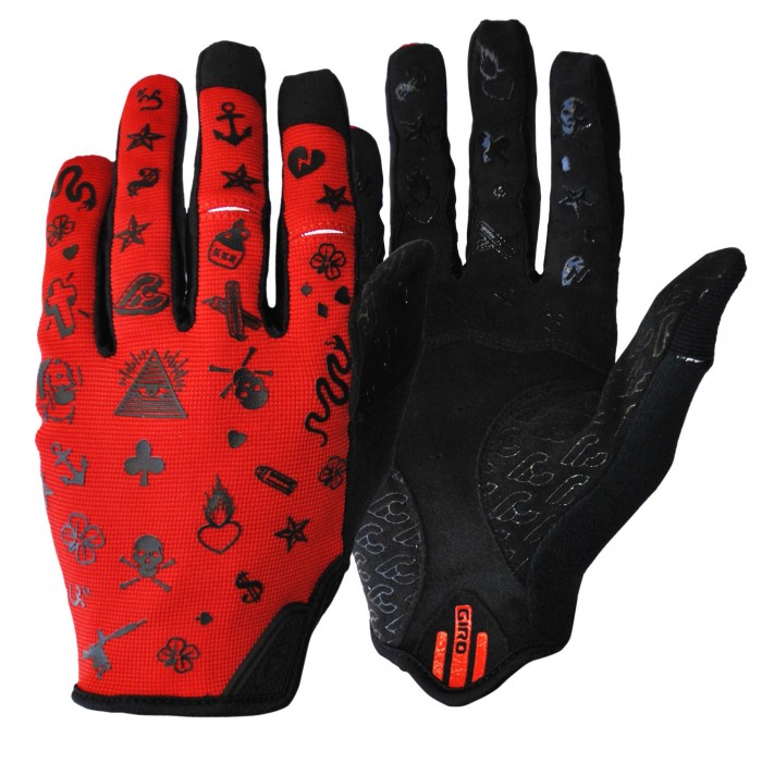 Mike Giant X Giro DND X Cinelli Red Cykelhandsker