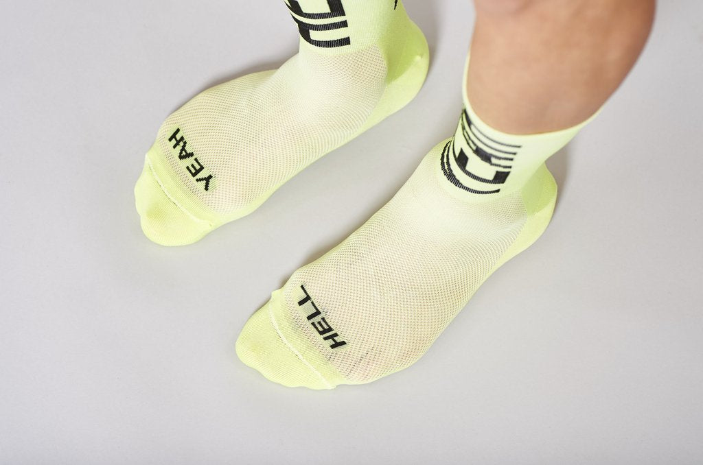 FINGERSCROSSED 'Hell Yeah' Cykelstrømper 2.0 - acid