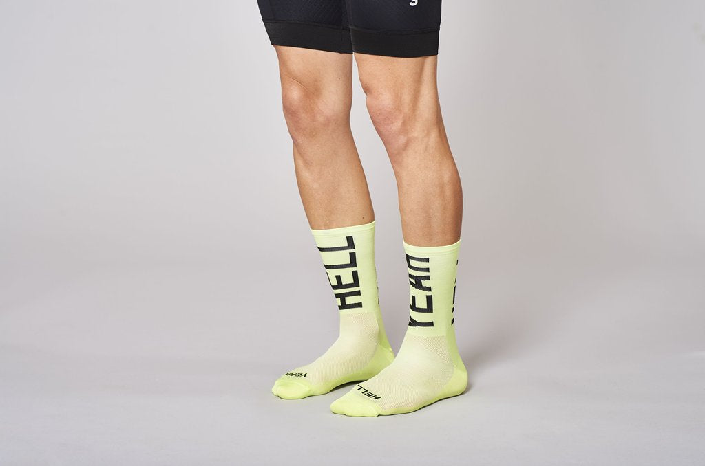 FINGERSCROSSED 'Hell Yeah' Cykelstrømper 2.0 - acid
