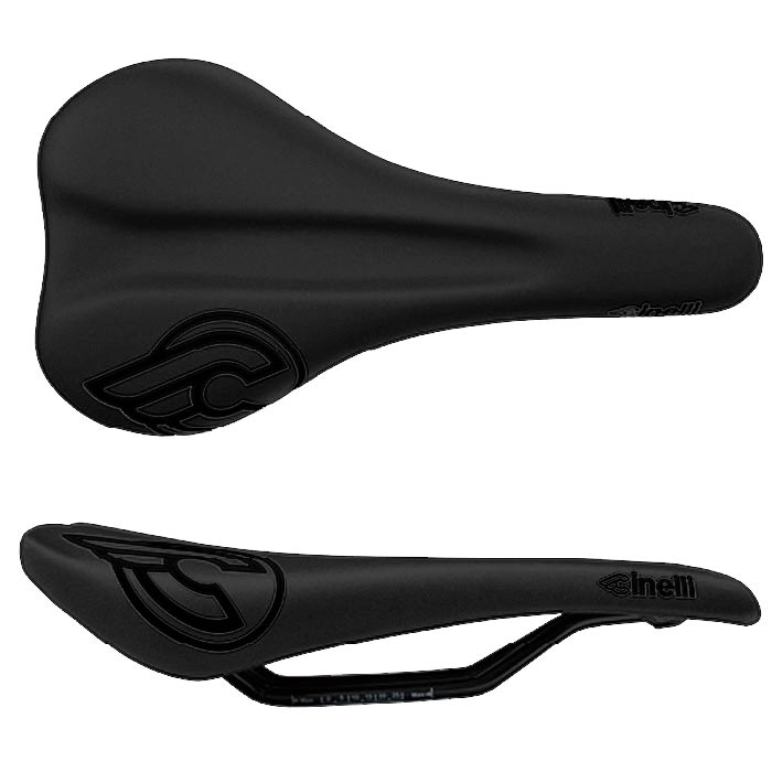 Cinelli C-Wing sadel sort på sort