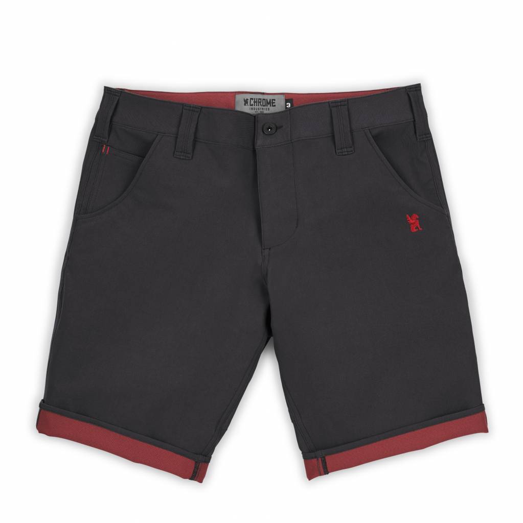 Chrome Natoma 2 Tone Chino Shorts Sort/Teglsten