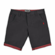 Chrome Natoma 2 Tone Chino Shorts Sort/Teglsten