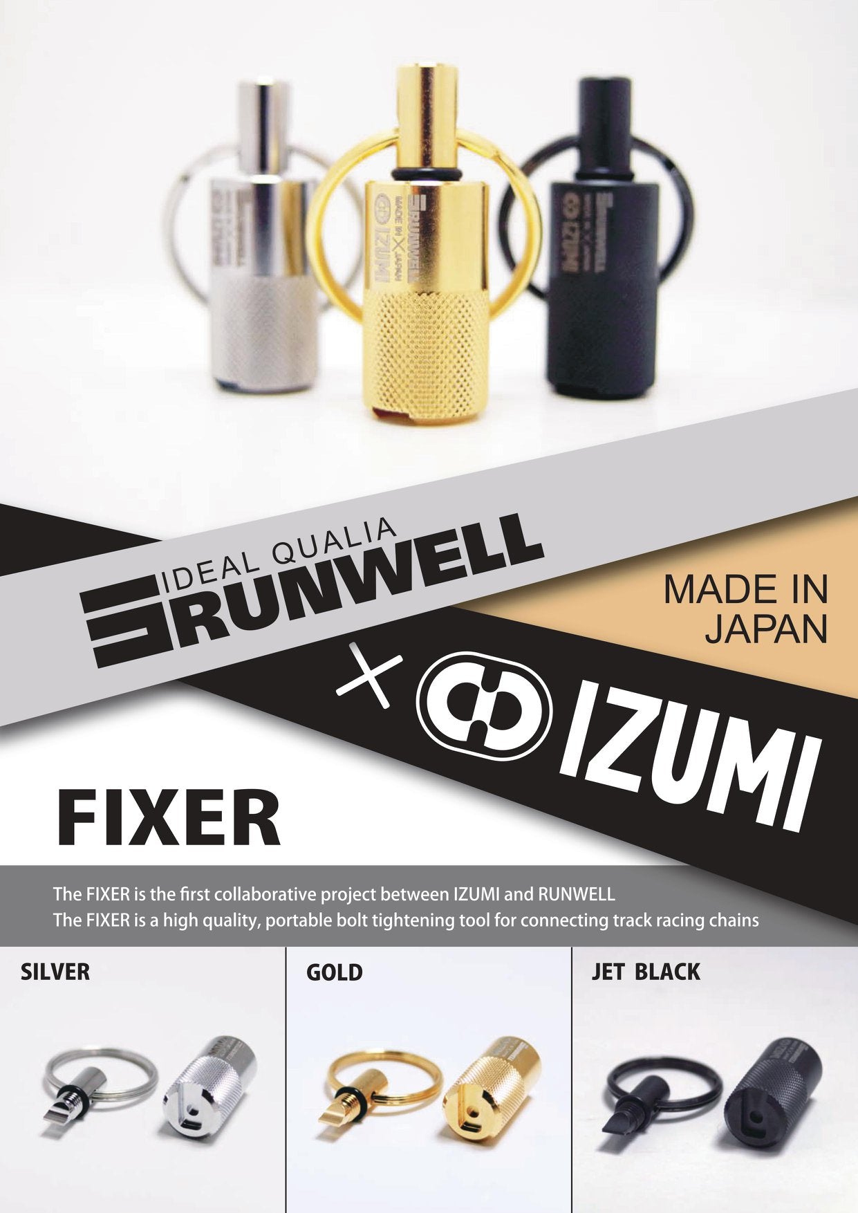 Izumi x Runwell FIXER - Kædeværktøj til NJS cykelkæder