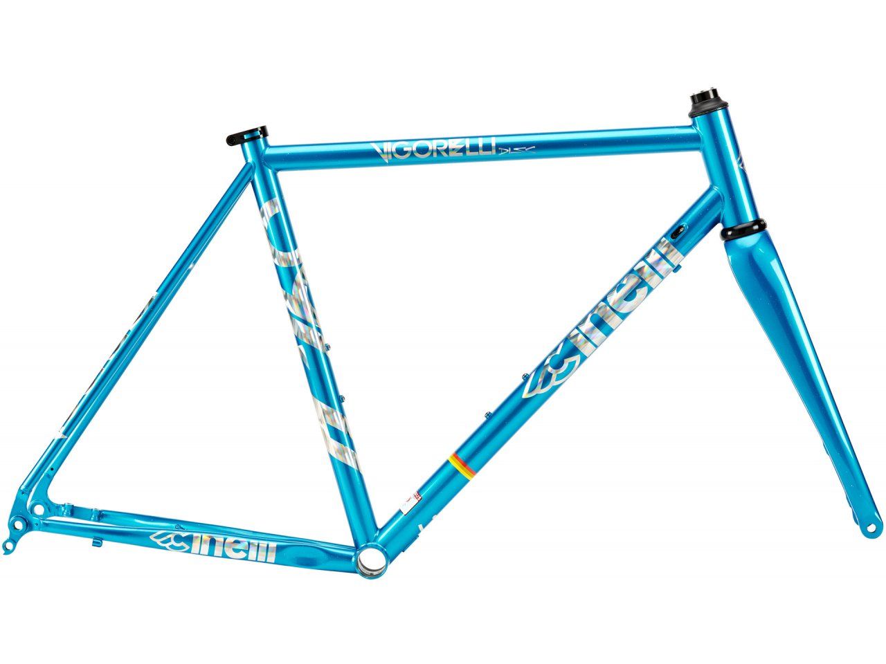 Cinelli Vigorelli Landevej Disc Electron Blue - Rammesæt