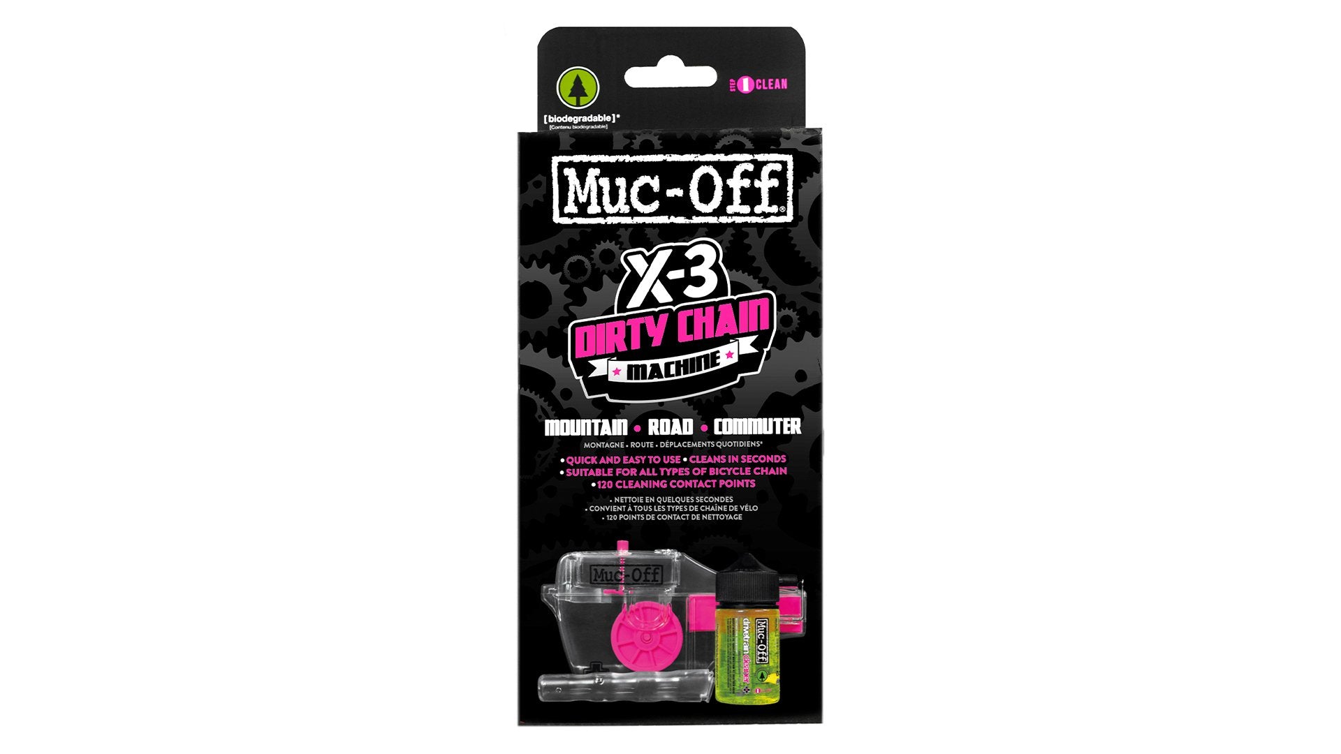 Muc-Off X3 Snavset Kæderensemaskine