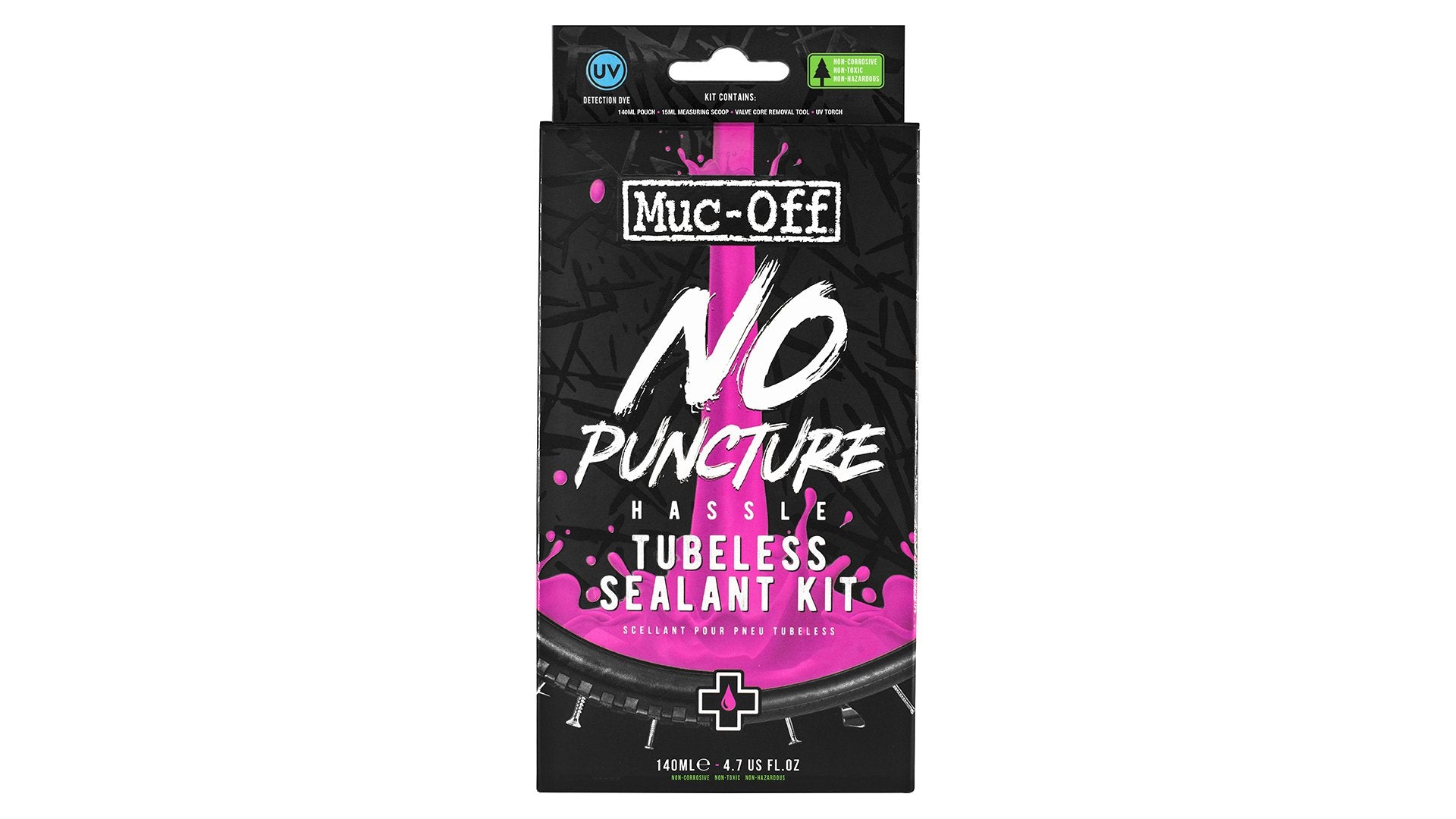 Muc-Off No Puncture Hassle Tubeless Tætning Kit 140 ml