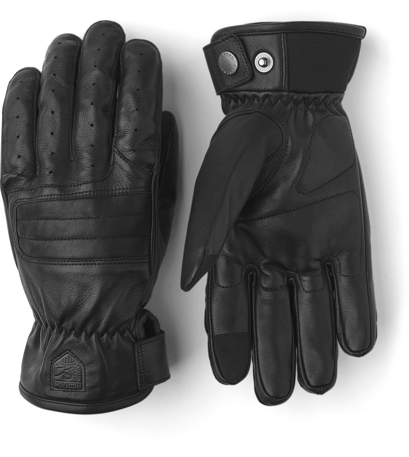 Hestra Velo Læder - 5 Finger Læderhandsker Sort