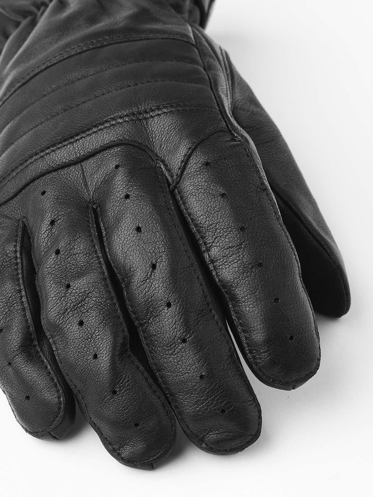 Hestra Velo Læder - 5 Finger Læderhandsker Sort