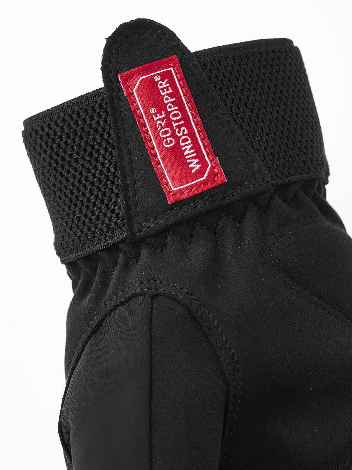 Hestra Windstopper Tracker - 5 Fingre / Sort