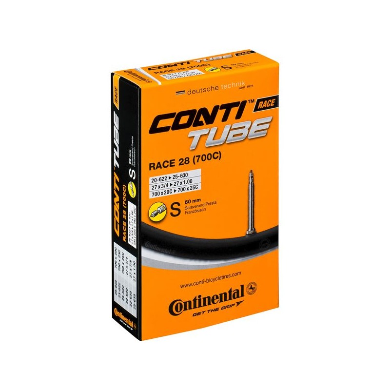 Continental Race 28 (700c) 20-25 mm (622-630), Presta 60 mm slange inderrør