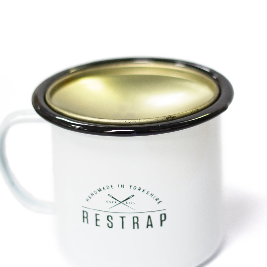 Restrap 20oz emaljekrus, (Det er rigtigt, en pint!)