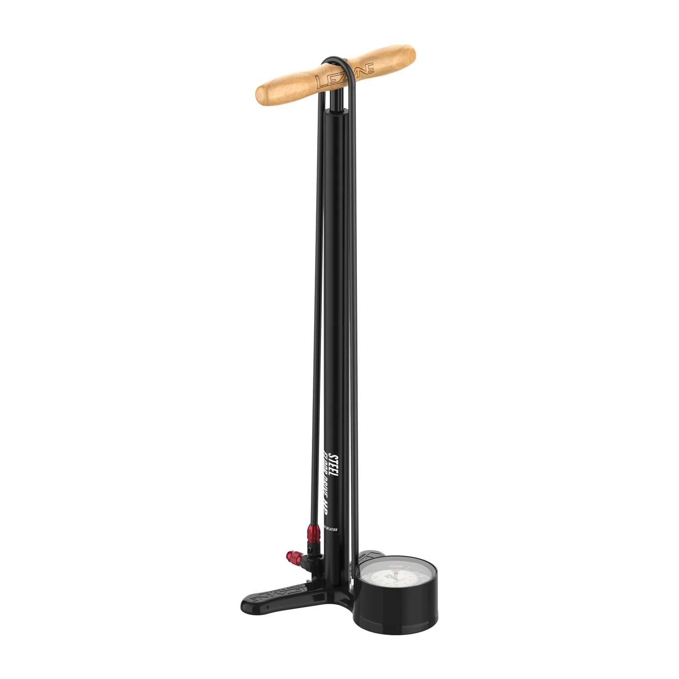 Lezyne Steel Floor Drive Fodpumpe - Sort