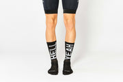 FINGERSCROSSED #666 HELT SIKKERT 2.0 Sorte Cykelstrømper