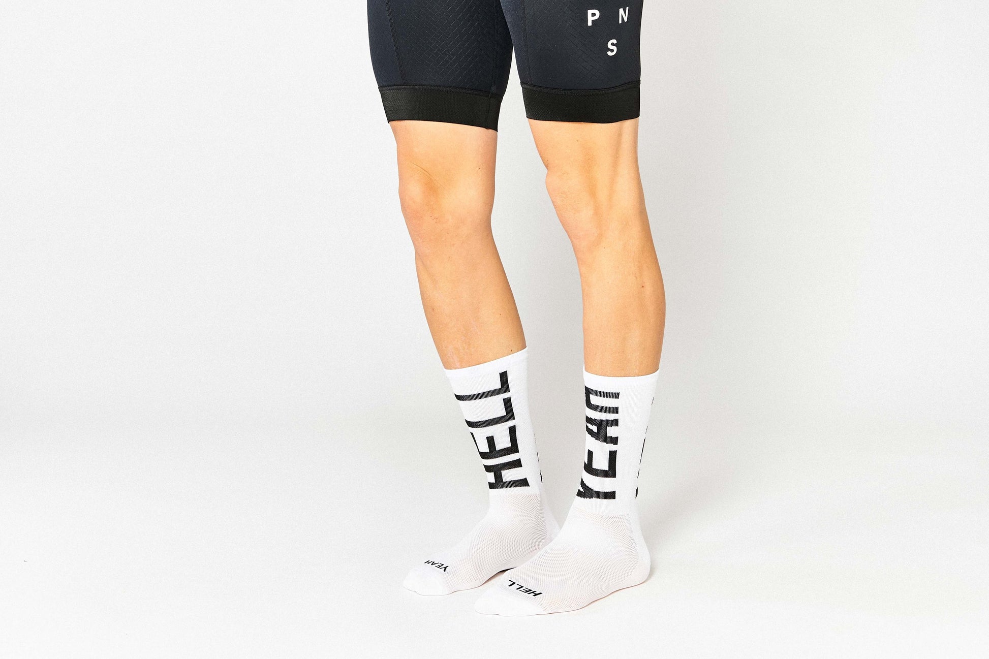 FINGERSCROSSED #666 HELL YEAH 2.0 Hvide Cykelstrømper