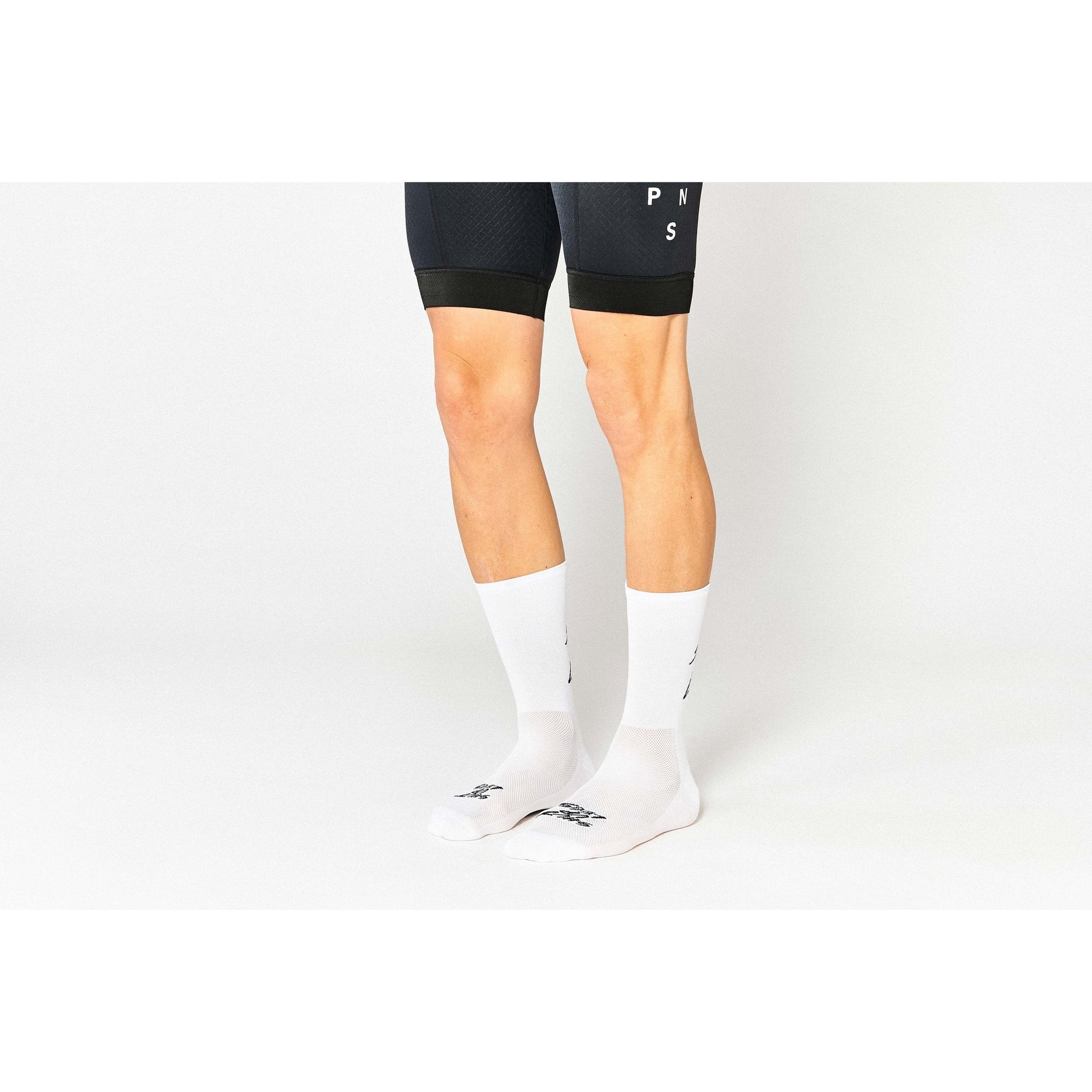 FINGERSCROSSED Shut Up Legs Hvide Cykelstrømper