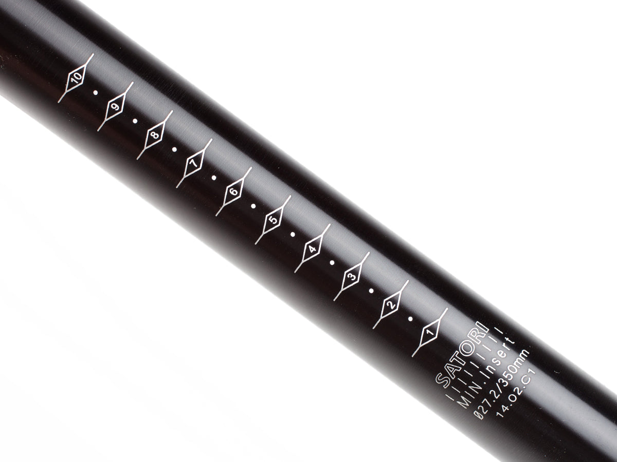 BLB Track Sadelpind - Sort 27,2 mm
