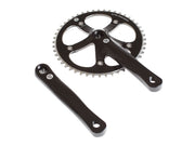 BLB Track Krank 46T - Poleret Sort