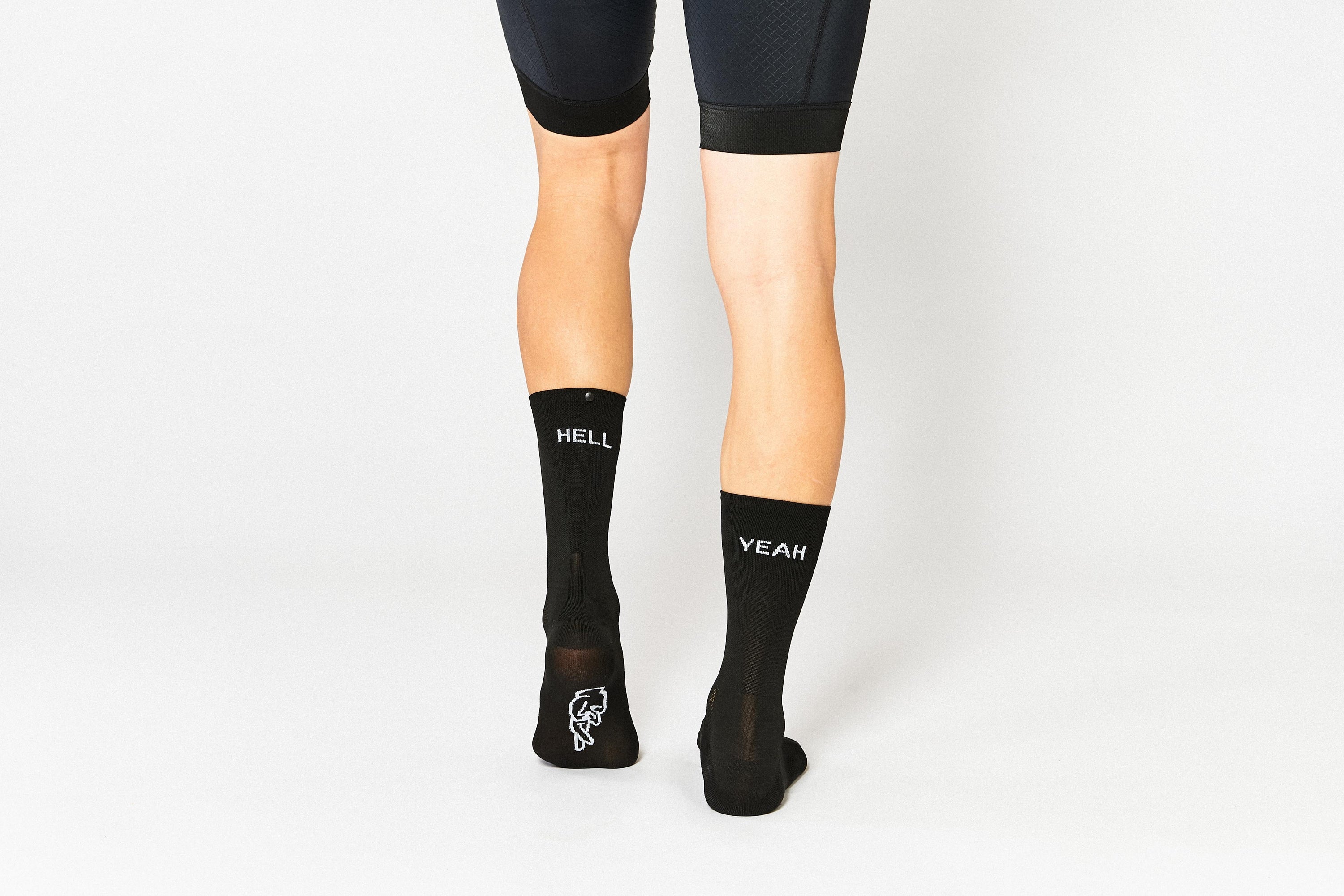 FINGERSCROSSED #666 Hell Yeah 1.0 Sorte Cykelstrømper