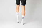 FINGERSCROSSED #666 HELL YEAH 3.0 Hvide Cykelstrømper