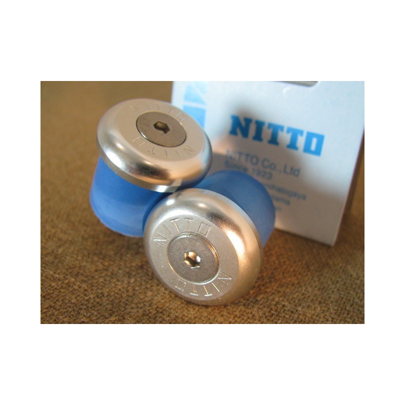 NITTO Bar-end låsepropper EC-01 (24 mm) Sølv