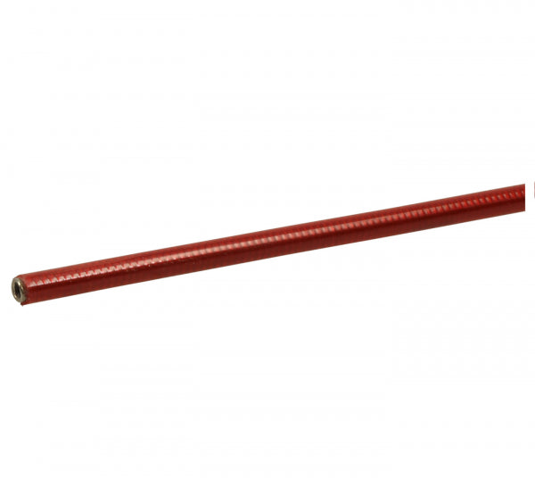 YOKOZUNA Vintage Bremsekabelhus i rustfrit stål Klar Red