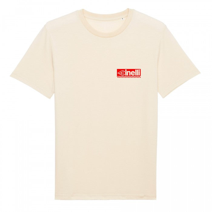 Cinelli Racing Cykler Naturlig Rå T-shirt