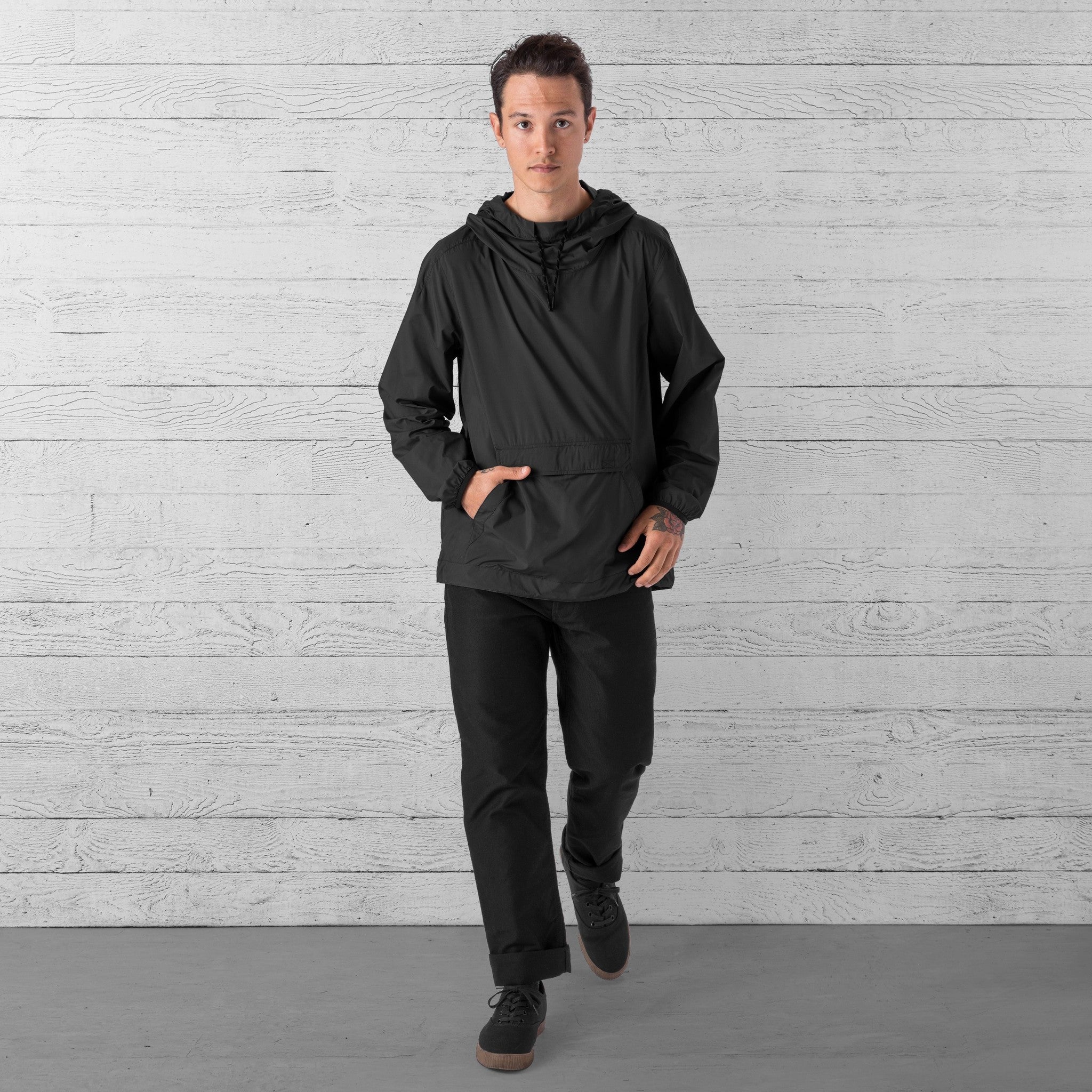 Chrome Buckman pakkbar anorak - sort