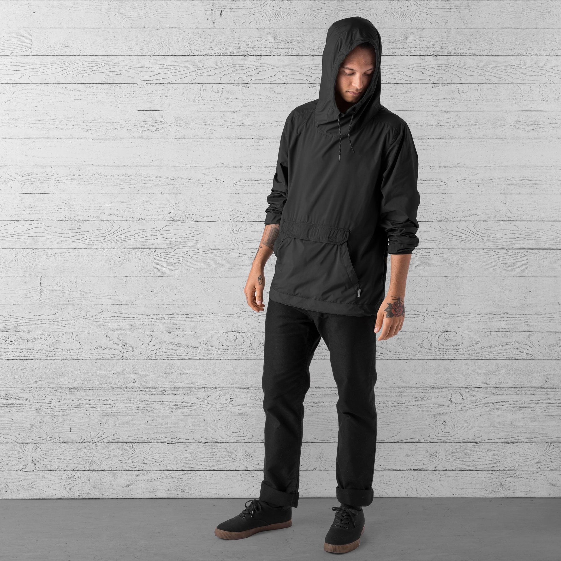 Chrome Buckman pakkbar anorak - sort