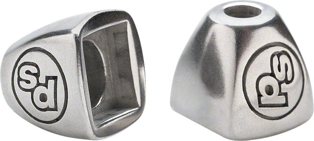 Problem Solvers Downtube Shifter Boss Covers, Sølv