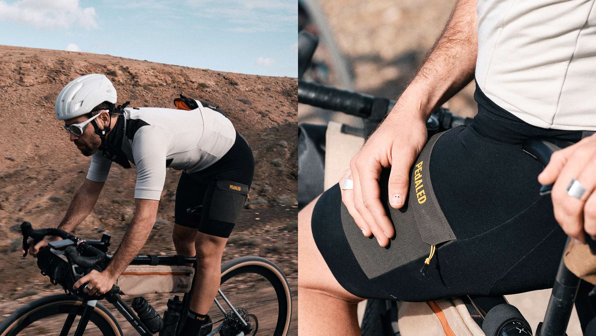 PEdALED Odyssey Sommer Cykelbukser med seler - Sort