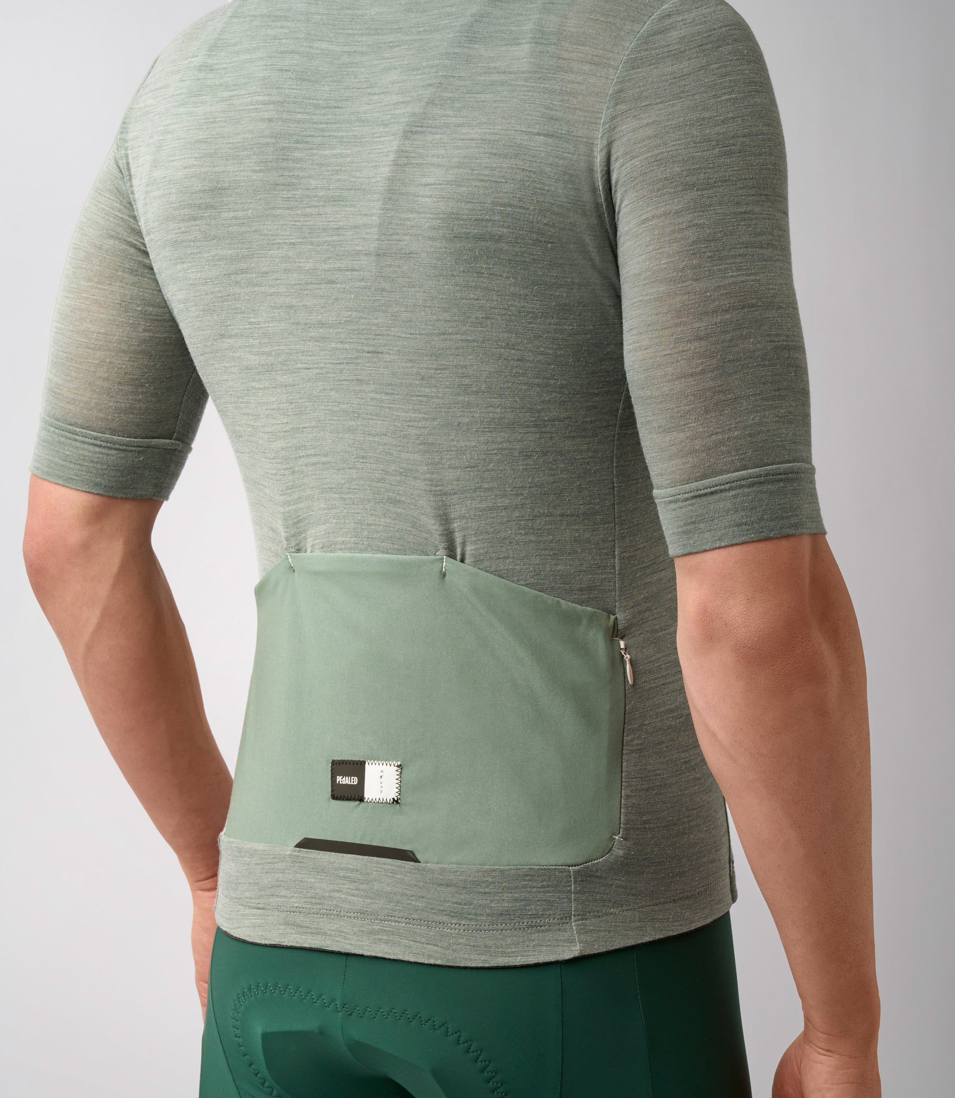 PEdALED Essential Merino Trøje - Militærgrøn