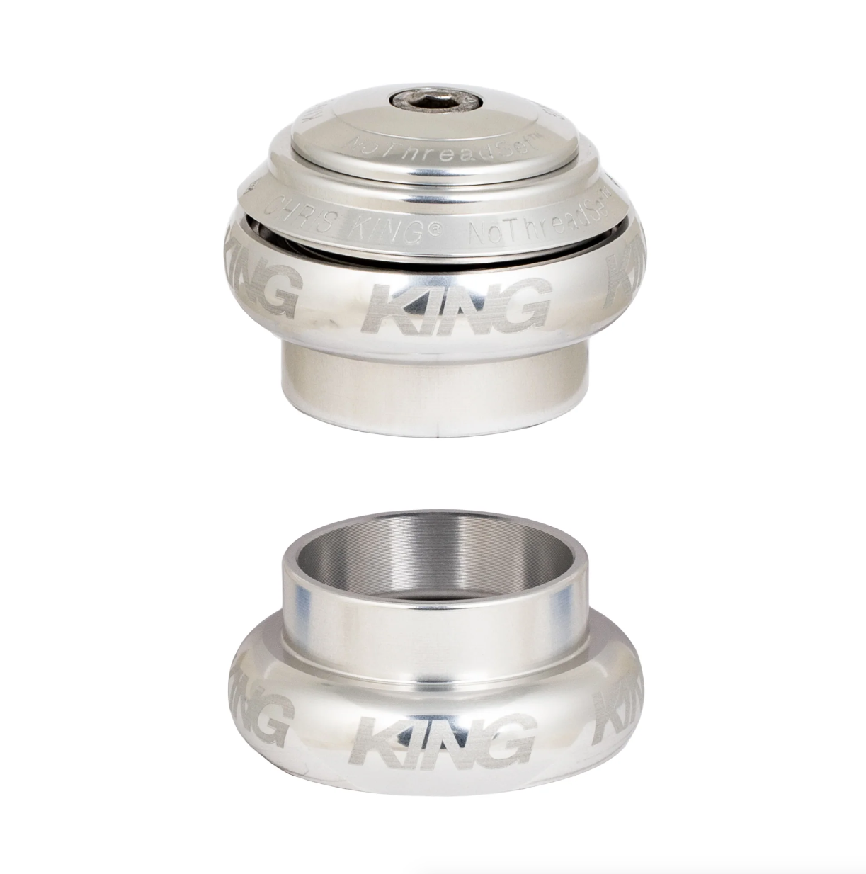 Chris King NoThreadSet Headset 1-1/8" - Sotto Voce Sølv