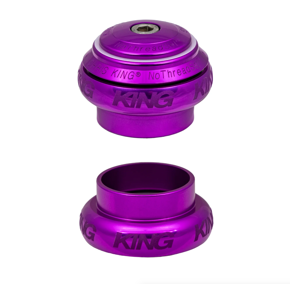 Chris King NoThreadSet Headset 1-1/8" - Sotto Voce 3D Violet