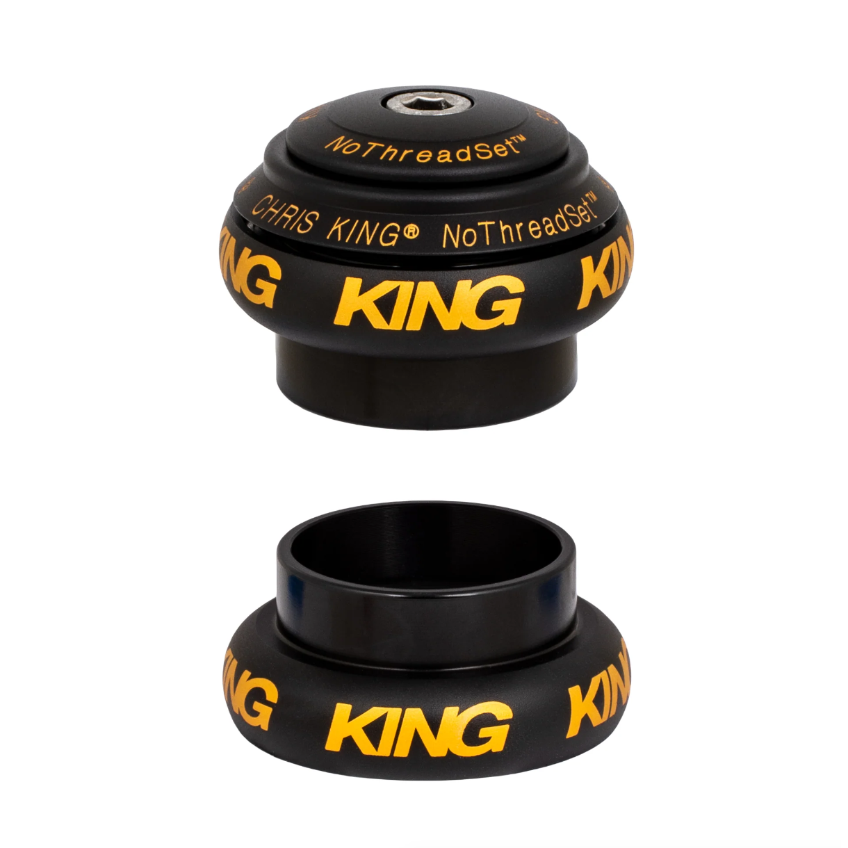 Chris King NoThreadSet Headset 1-1/8" - Tofarvet Sort Guld