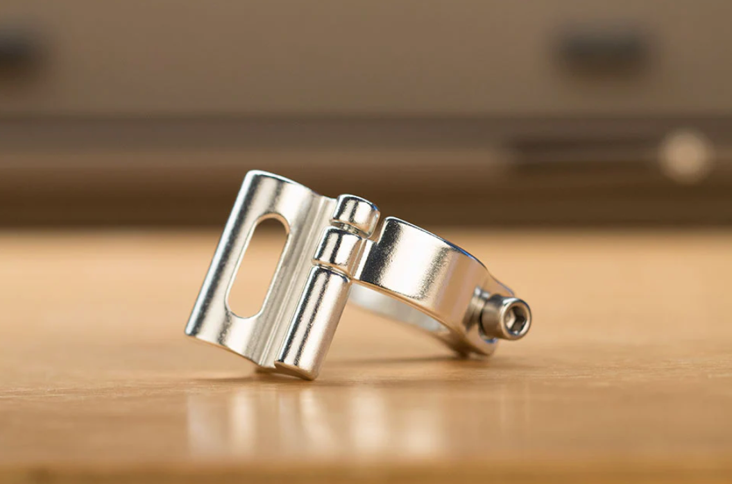 Problem Solvers Braze-On Front Derailleur Clamp, 28,6mm Sølv