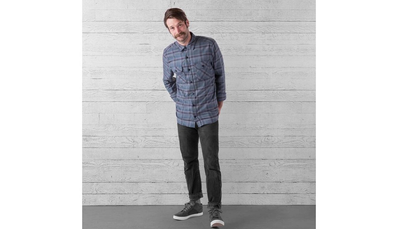 Chrome Industries vævet stretch arbejdsskjorte - Midnatsblå