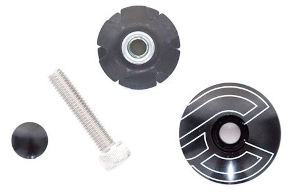 Cinelli Top Cap & Star Nut - Sort