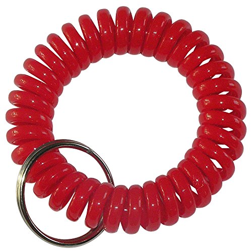 Spiralarmbåndsnøgleholder Red