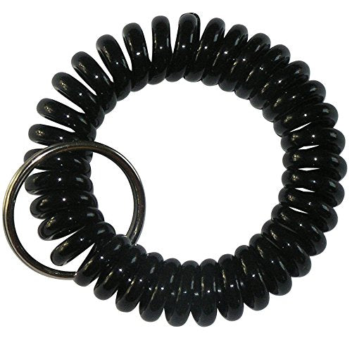Spiralarmbåndsnøgleholder Sort