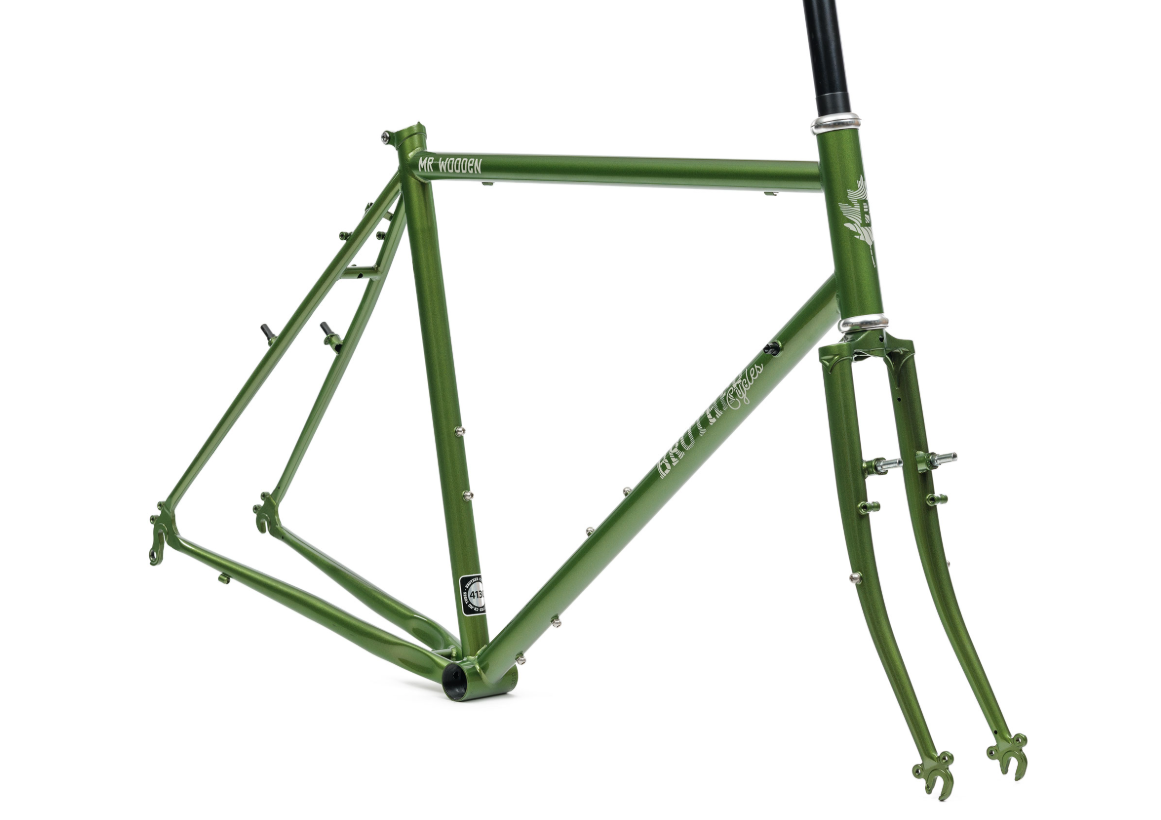 Brother Cycles Mr Wooden Grøn Metallic - Rammesæt