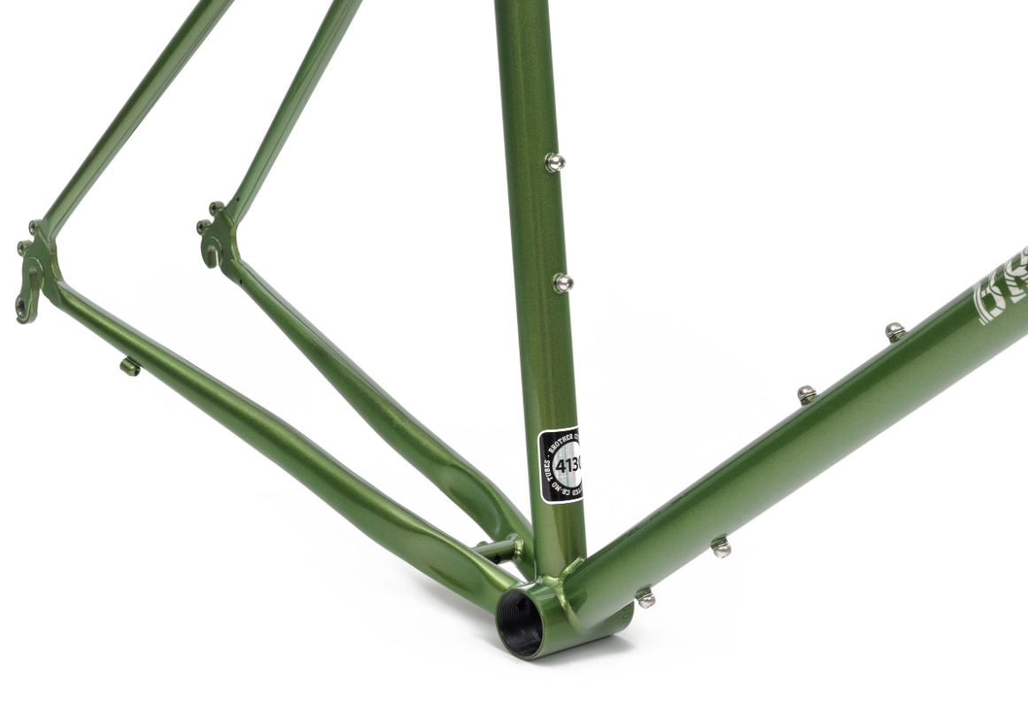 Brother Cycles Mr Wooden Grøn Metallic - Rammesæt