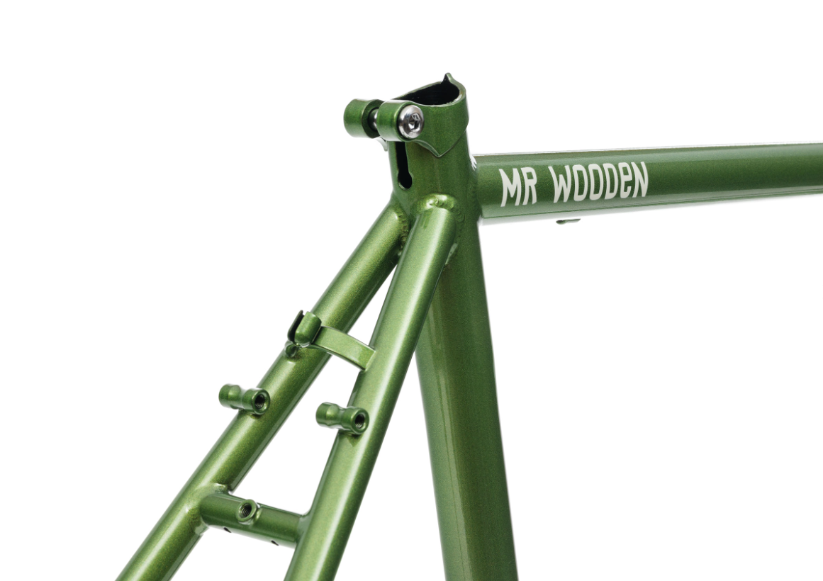 Brother Cycles Mr Wooden Grøn Metallic - Rammesæt