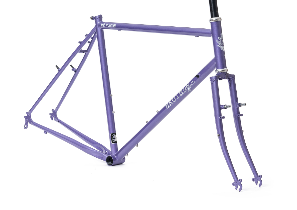 Brother Cycles Mr Wooden Lilac Metallic - Rammesæt