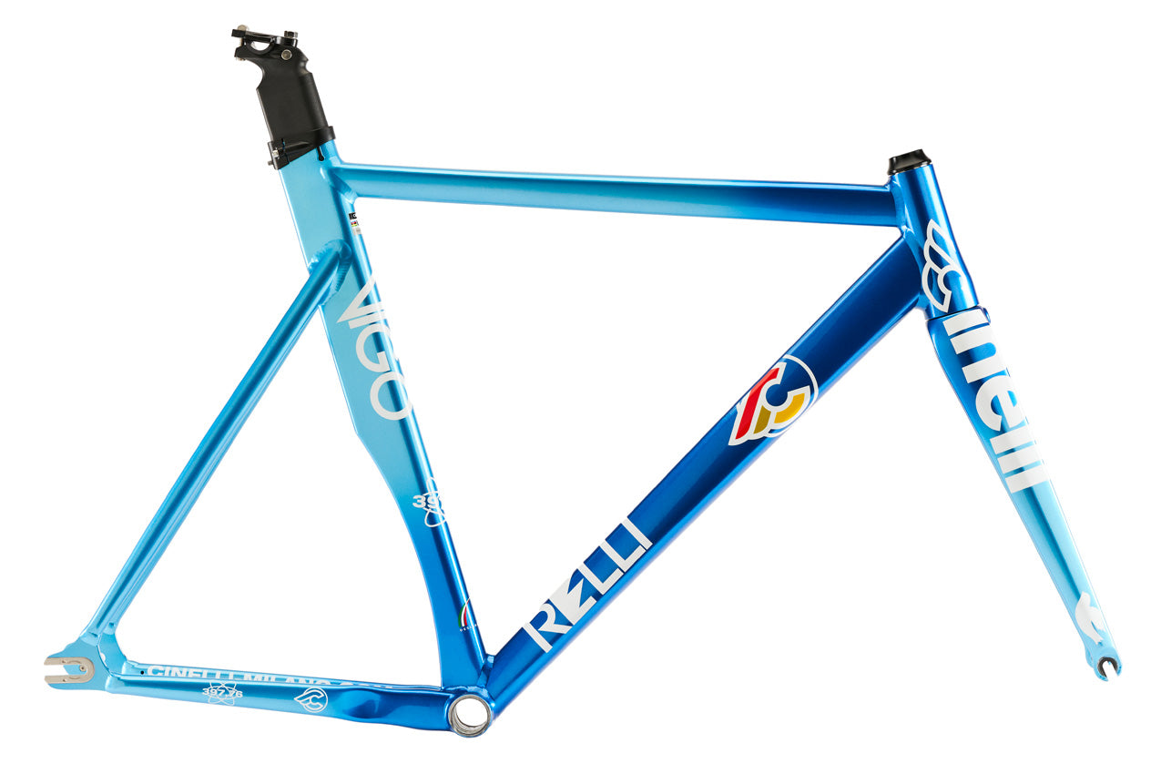 Cinelli Vigorelli 80'ernes Nazionale Blå Rammesæt X-Large