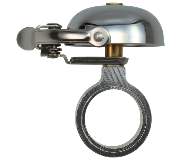 Crane Mini Suzu Bicycle Bell w/ Headset Spacer - Chrome Plated