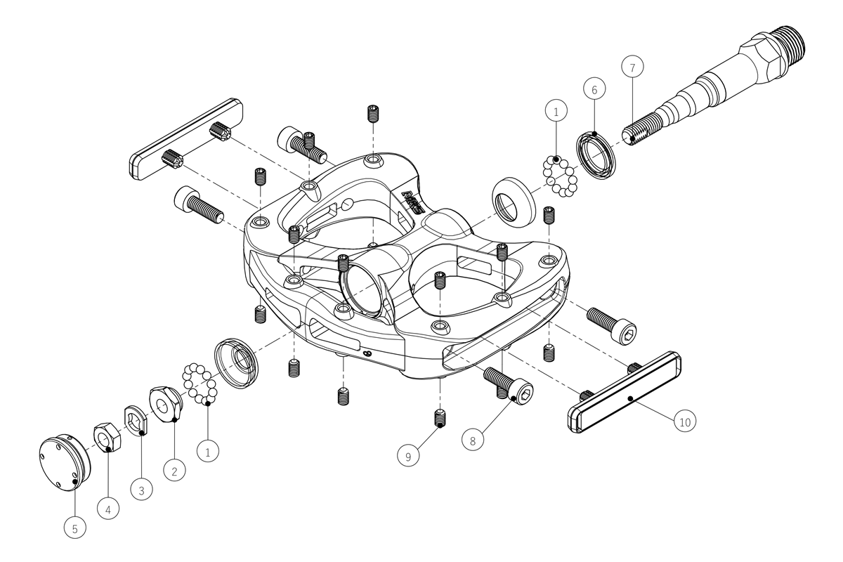 MKS Pretzel Pedals - Silver