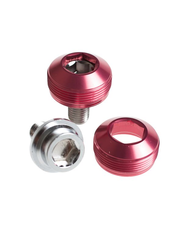 BLB Alloy Cup Self-Extracting Crank Bolts Pink