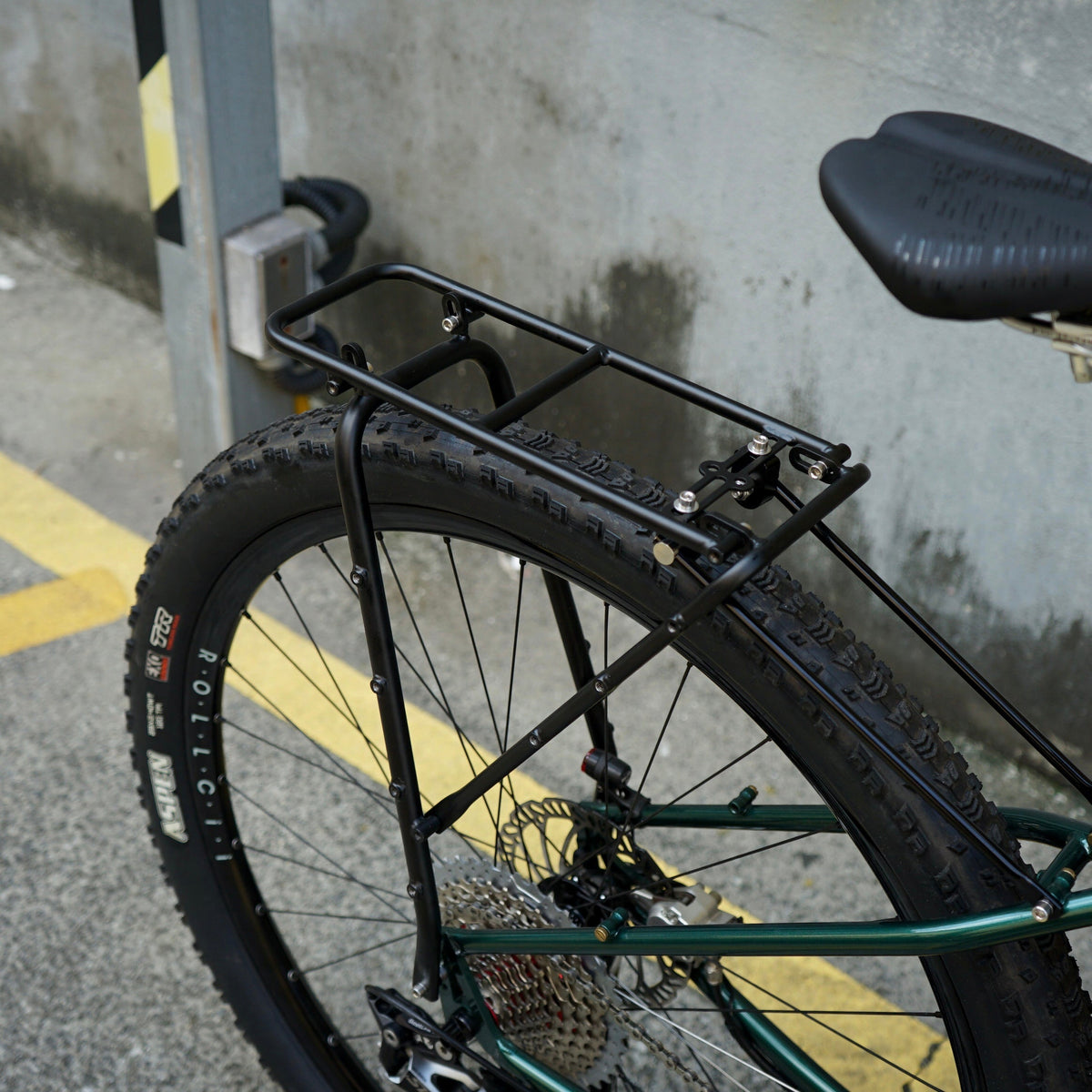 Veloci VLCmade Wednesday Rear Rack – Matt Black, lastyta ovanifrån
